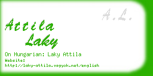 attila laky business card